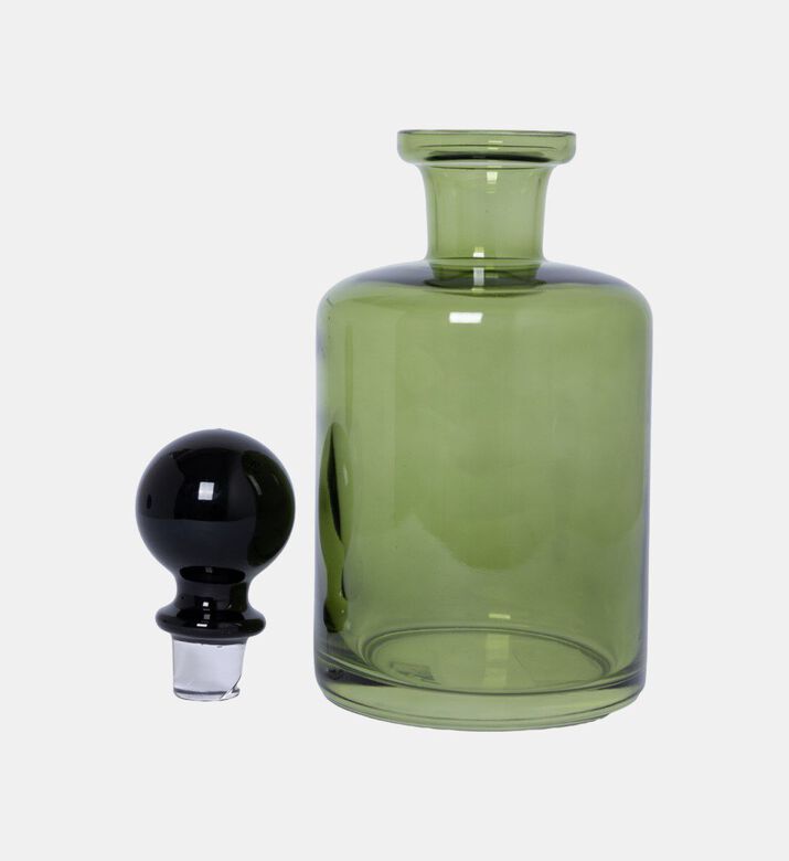 Baci Milano Dress The Table Whiskey Bottle, Green, Packshot View