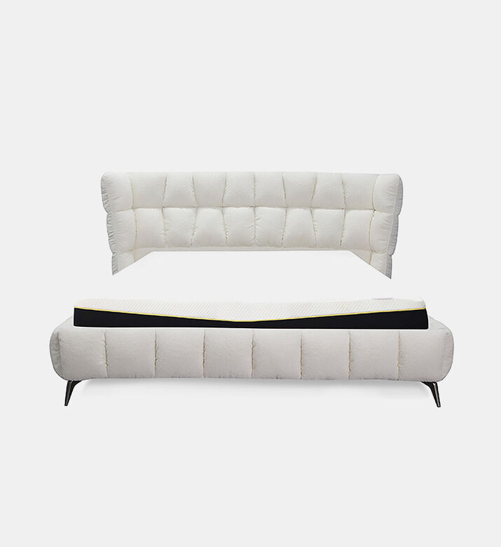 Home Deco and More Oslo King Sized Bed, Beige, Packshot View