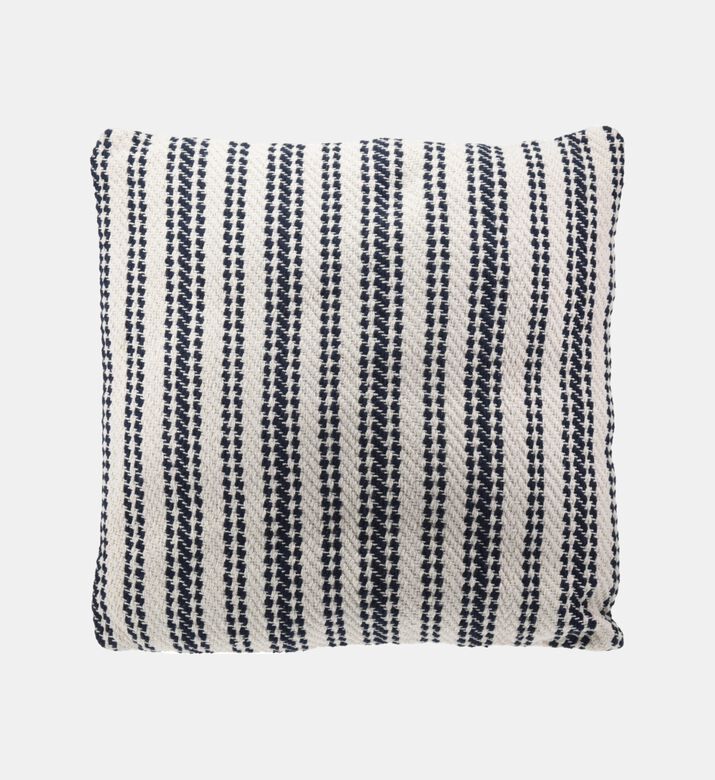 Mill-dyed Cotton Stripped Square Cushion