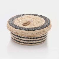 Straw Lidded Baskets