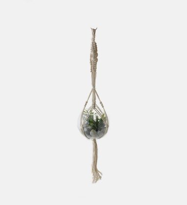 Decorative Hanging Glass Plant Pot
