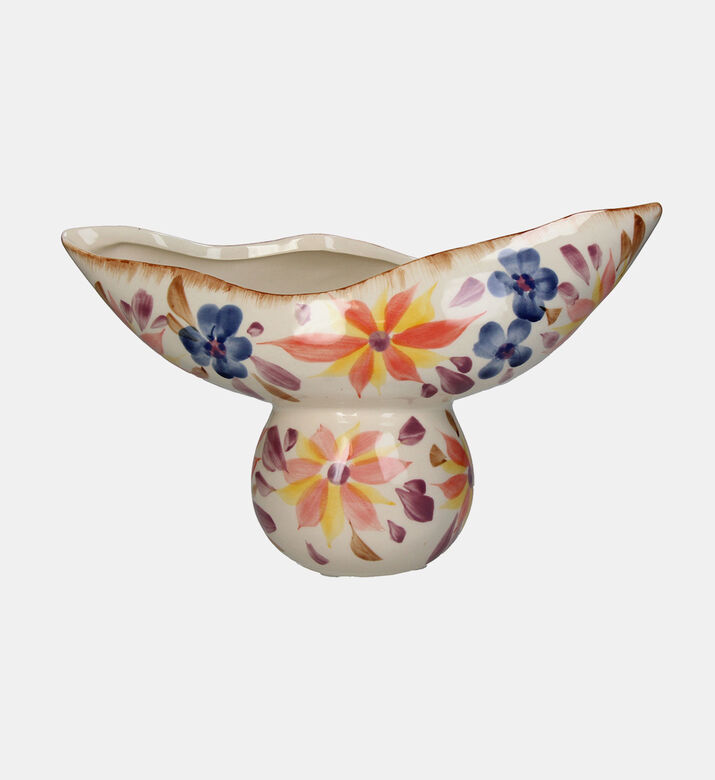 Floral Printed Ceramic Vase 30x11.5x17.5cm