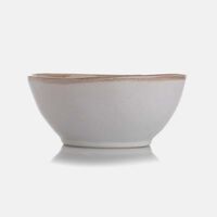 Ceramic Edge Trim Round Cereal Bowl