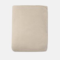 Inupy Plain Cotton-blend Throw