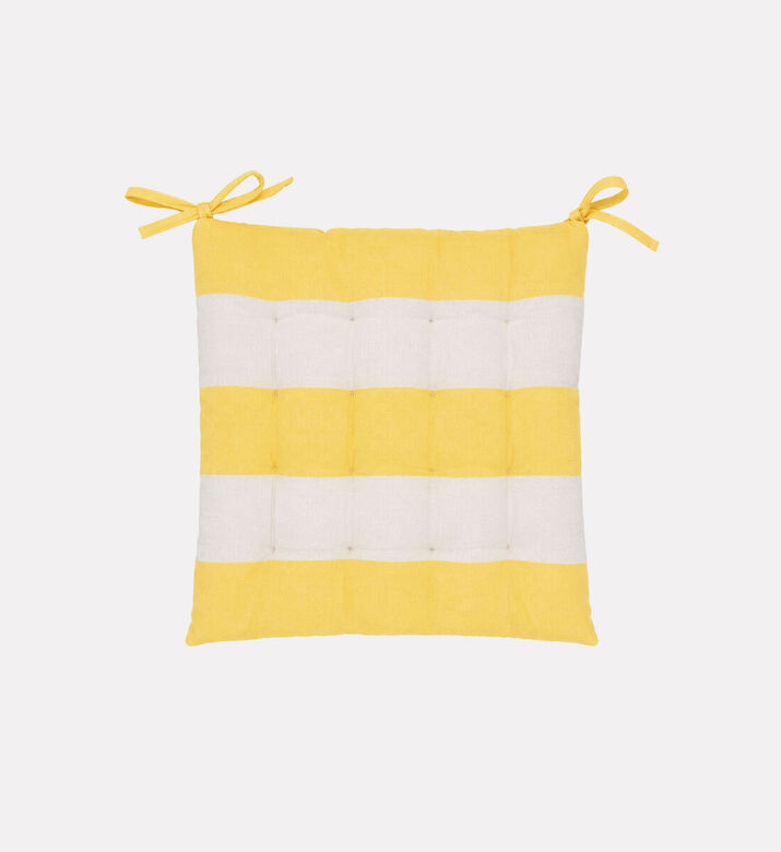 Home Deco and More Cotton Striped Chair Pad, Packshot View