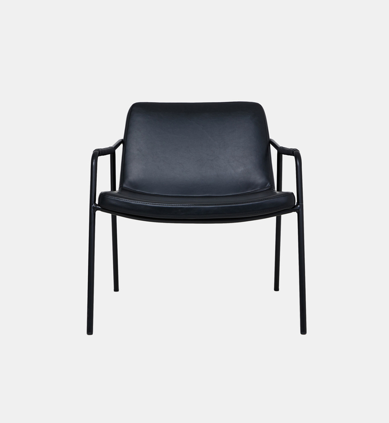 Boto Metal Leather Lounge Chair