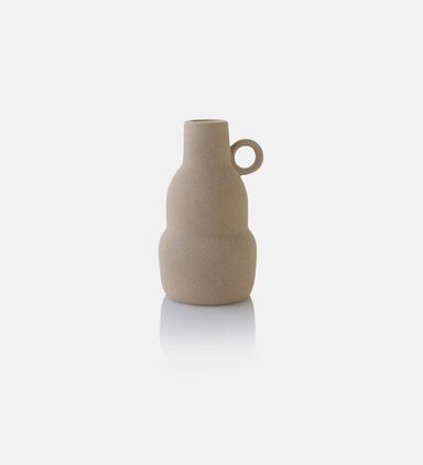 Ceramic Layered Round Handled Vase
