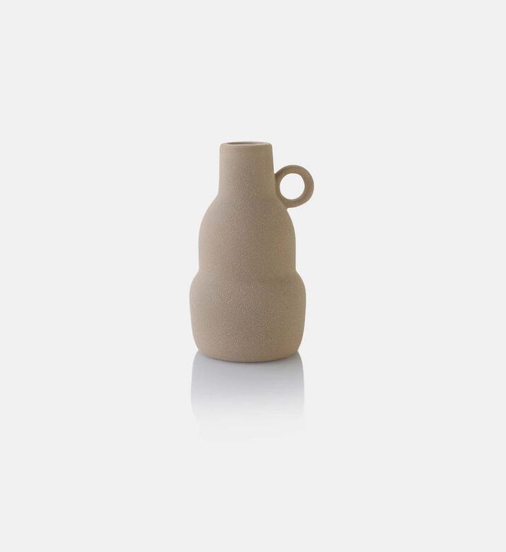 Ceramic Layered Round Handled Vase