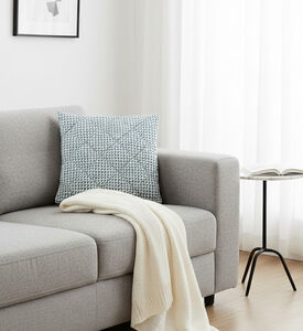 Home Deco and More Checkered Square-shape Cushion, Packshot View