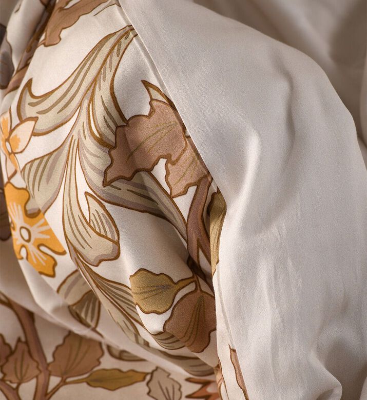 Essenza Amelie Cotton Satin Duvet Cover, White, 260x220-cm, Packshot View
