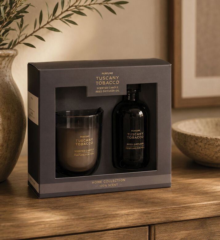 Home Deco and More Reed Long-lasting Diffuser 2-piece Gift Set, Packshot View