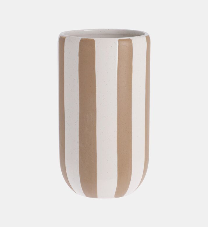 Ceramic Striped Vase