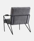 Oppy Iron Velvet Arm Chair