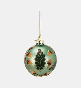 Home Deco and More Ball Xmas Glass Acron, Green, Packshot View