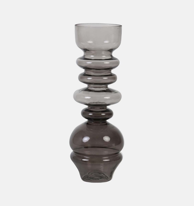 Levon Smoked Glass Vase
