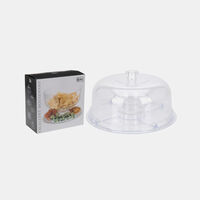 Plastic 6-in-1 Dome Serving Plate 30 X 15 Cm