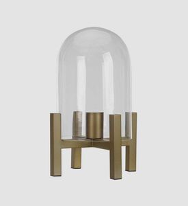 Cloche Brass Glass Table Lamp
