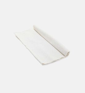 Home and Styling Cotton Rectangular Placemat, White, Packshot View