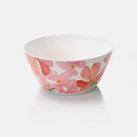 Melamine Rose-print Round Bowl
