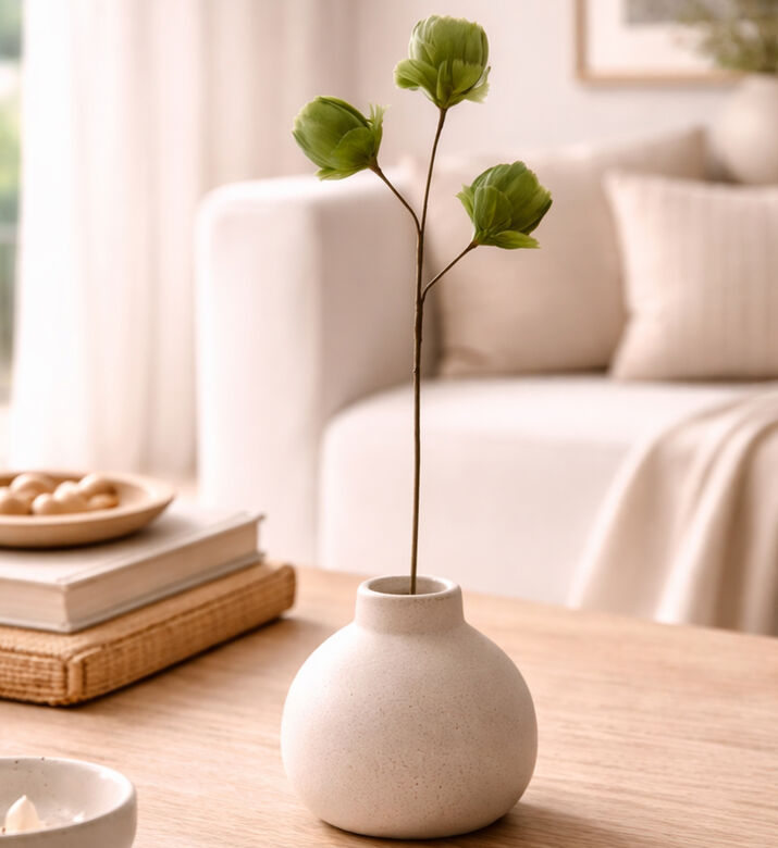 Light and Living Tulip Feather 3-floral Ornament, Packshot View