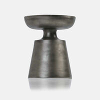 Stan Antique Nickel Side Table