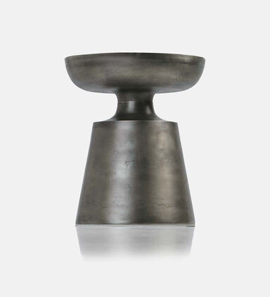 Stan Antique Nickel Side Table