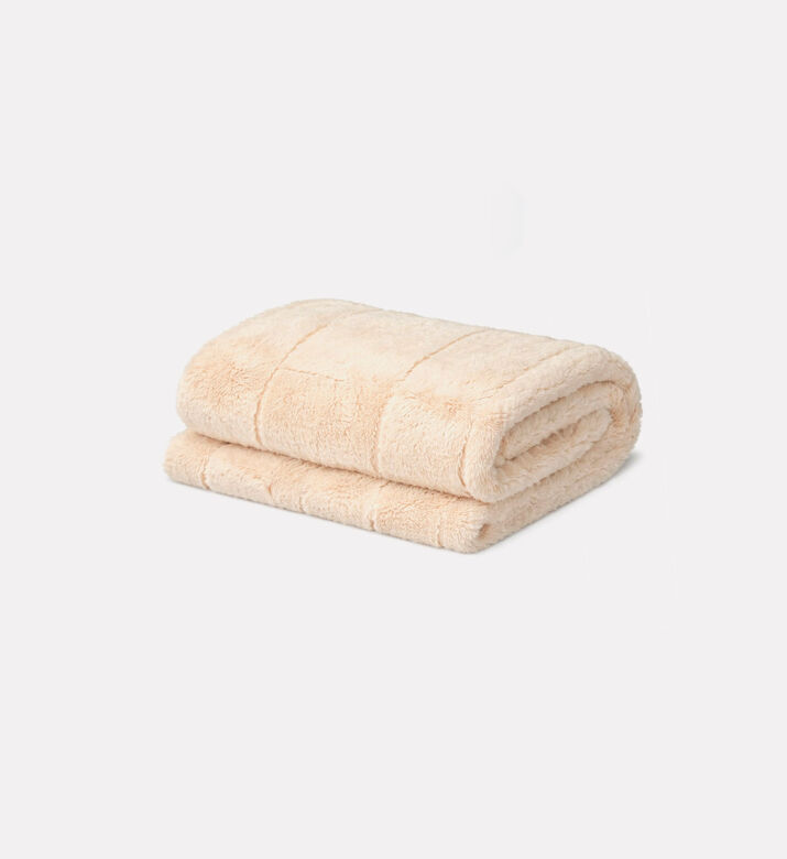 Home Deco and More Plaid Layered Blanket, Beige, Packshot View