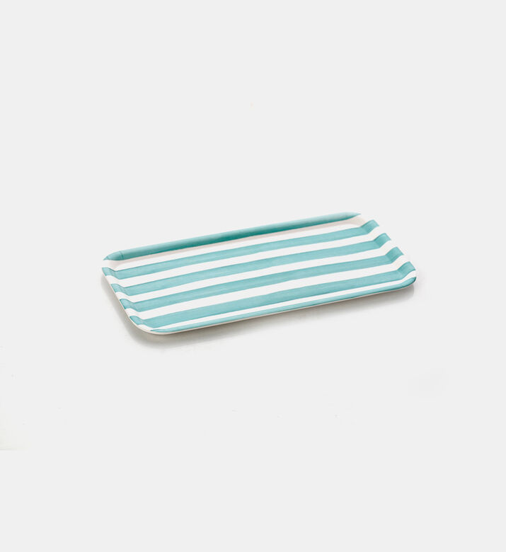 Melamine Striped Serving Tray