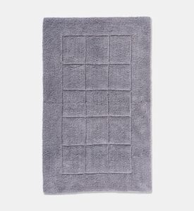 Home Deco and More Bathroom Mat Grid Pattern, Grey, Packshot View
