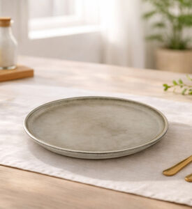 Home Deco and More Rustic-inspired Round Plate, Packshot View