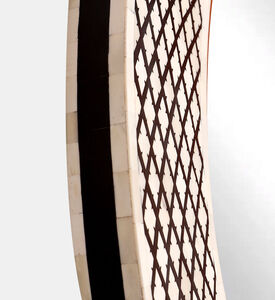 Home Deco and More Round Bone Mirror, Packshot View