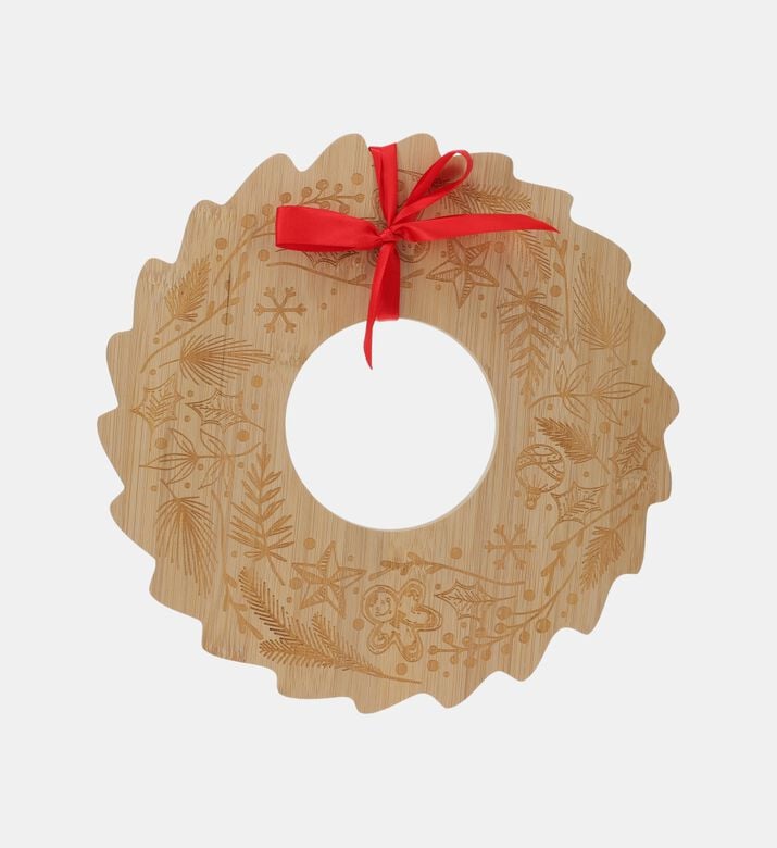 Home Deco and More Serving Tray Bamboo Xmas, Packshot View
