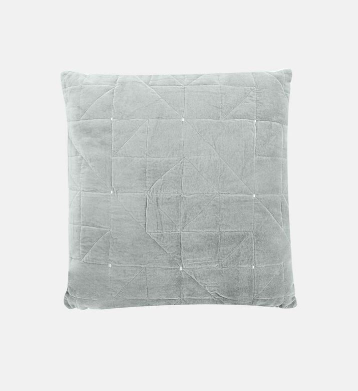 Home Deco and More Velvet Rhinestones Square Filled And Vaccumed Cushion, Green, 40x40-cm, Packshot View