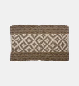 Home Deco and More Woven Recycled Cotton Striped Rug, Packshot View