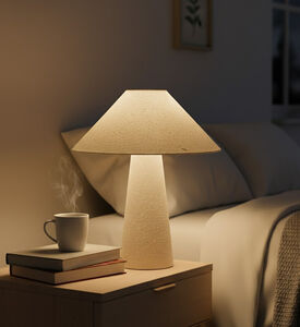 Home Deco and More Elsa 2 Pin Table Lamp, Off-white, Packshot View