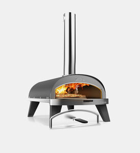 Ziipa Piana Stainless Pellet Pizza Oven, Grey, Packshot View
