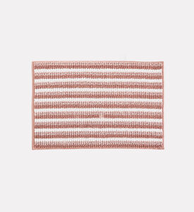 Home Deco and More Chenille Anti-slip Bathroom Mat, Red, Packshot View