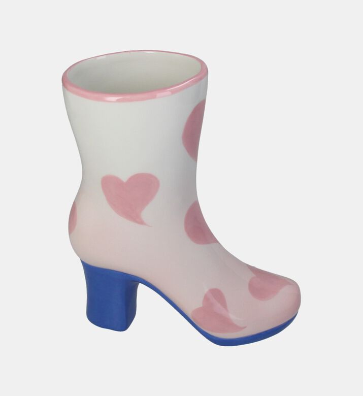 Heart Boot-shaped Stoneware Vase