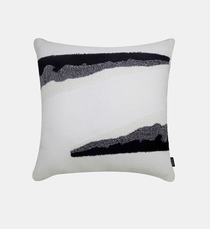 Home Deco and More Cotton Chainstitch Square Filled And Vaccumed Cushion, Packshot View