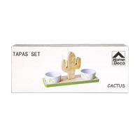 Cactus Toothpicks Bowl 2-piece Set