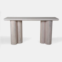 Spherical Acacia Wood Console