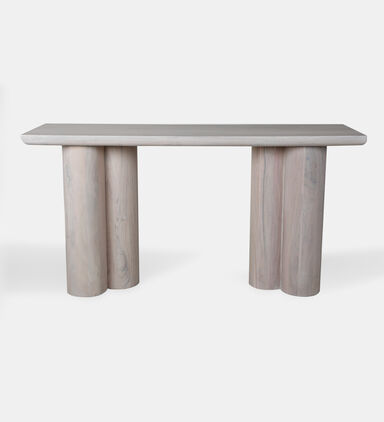 Spherical Acacia Wood Console