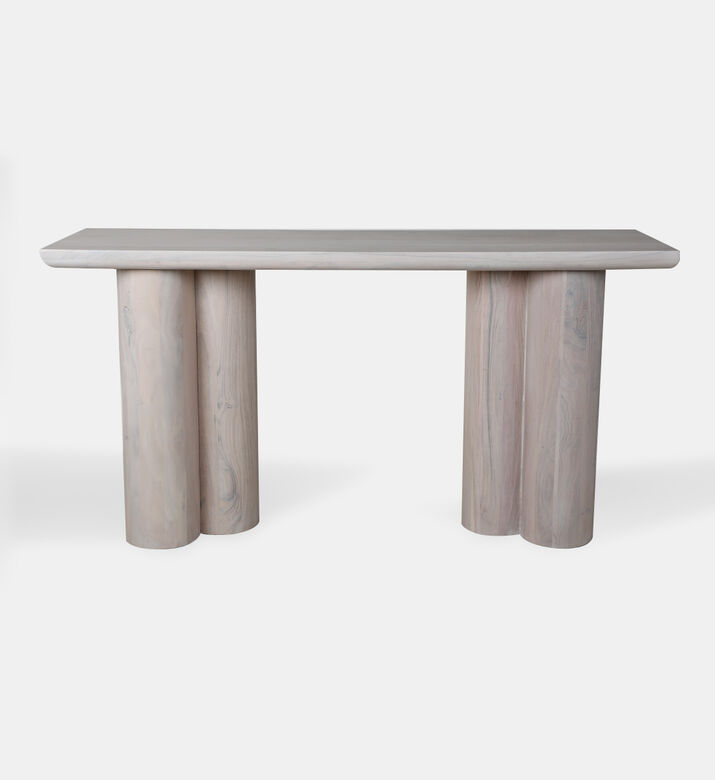 Spherical Acacia Wood Console