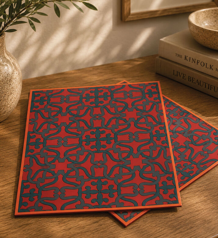Images D'Orient Vagabonde Velours Plate Mat Set, Packshot View