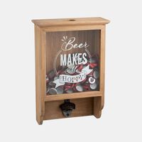 Wooden Bottle Opener Cupboard