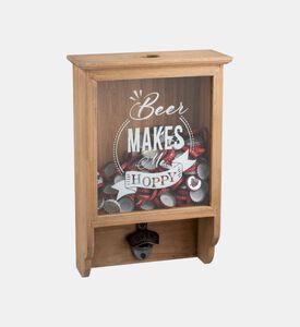 Wooden Bottle Opener Cupboard