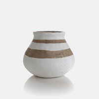 Kenya Ceramic Large Low Vase