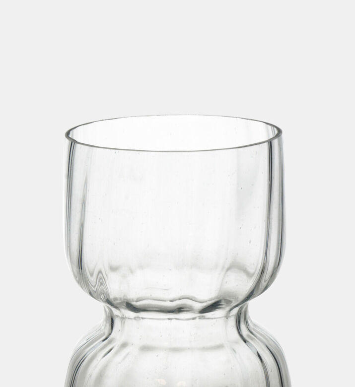 Kersten Three-layer Clear Glass Vase, Transparent, 14x14x31-cm, Packshot View
