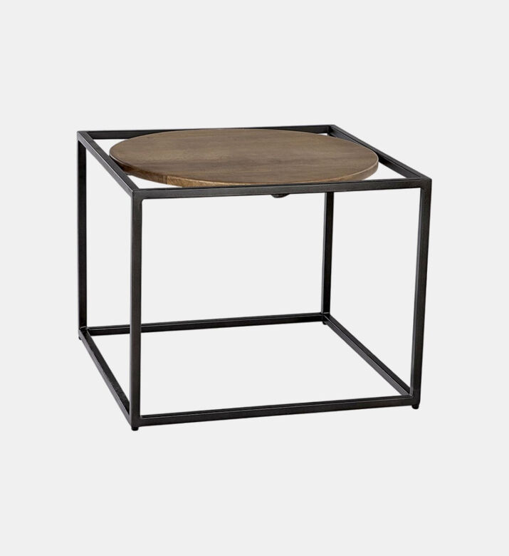 Quadro Round Top Wooden Coffee Table