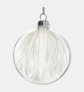 Shishi Ball Glass Feather Inside, Transparent, 10-cm, Packshot View